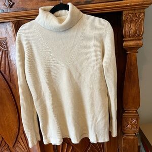 Beige turtle neck